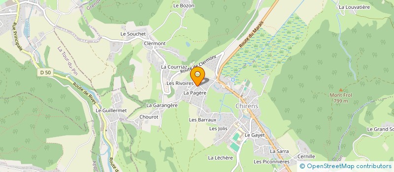 localisation de l'entreprise EVO EVENT'S à CHIRENS