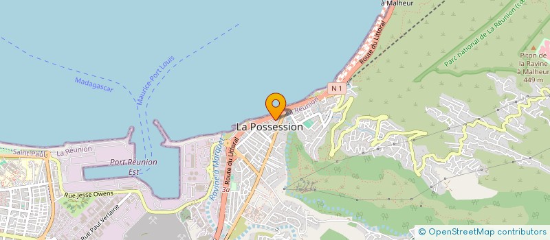 localisation de l'entreprise EVO&EXPERT à LA POSSESSION