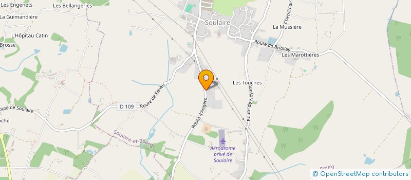 localisation de l'entreprise EVO LUCE ION  SOULAIRE-ET-BOURG