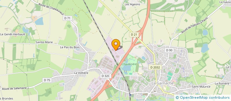 localisation de l'entreprise EVO MESURE CONTROLE SERVICE à LA GARNACHE