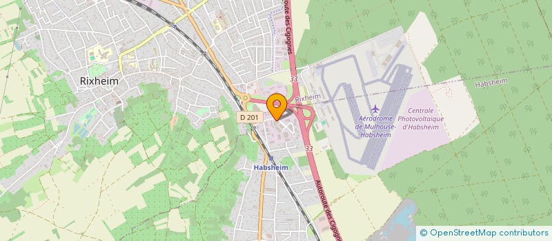 localisation de l'entreprise EVO TEP  HABSHEIM