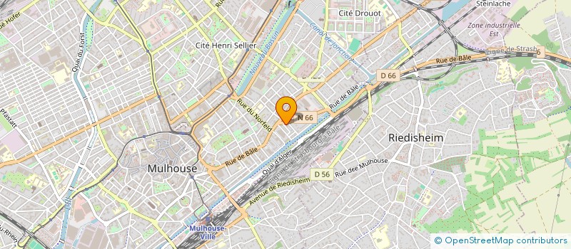 localisation de l'entreprise EVO TRAVAUX à MULHOUSE