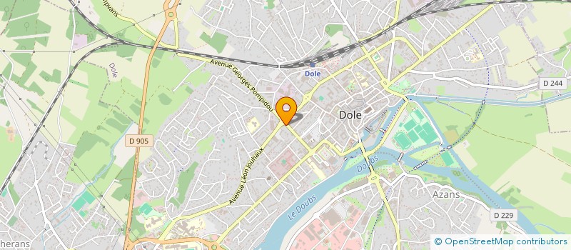 localisation de l'entreprise EVO2 à DOLE