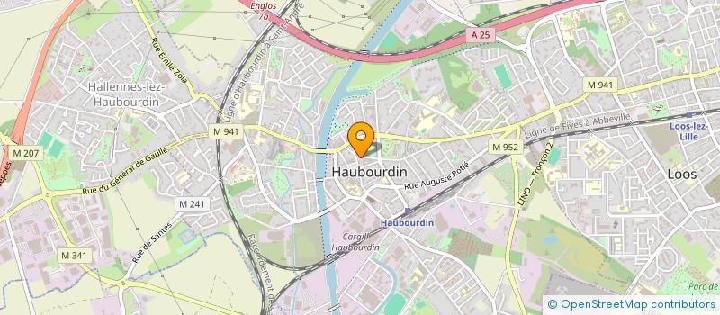 localisation de l'entreprise EVOA CENTRE  HALLENNES-LEZ-HAUBOURDIN