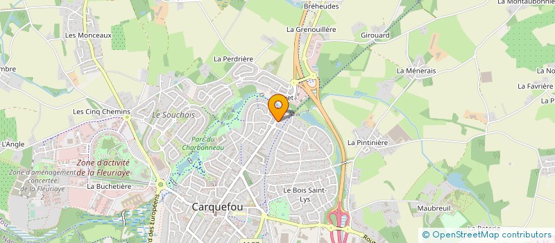 localisation de l'entreprise EVOAK ENERGIE à CARQUEFOU