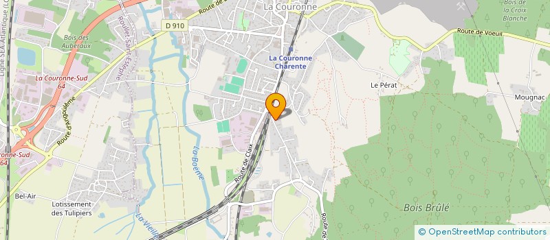 localisation de l'entreprise EVOBATI à LA COURONNE