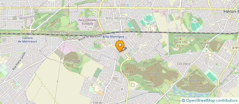 localisation de l'entreprise EVOC SERVICES  ACHEVILLE