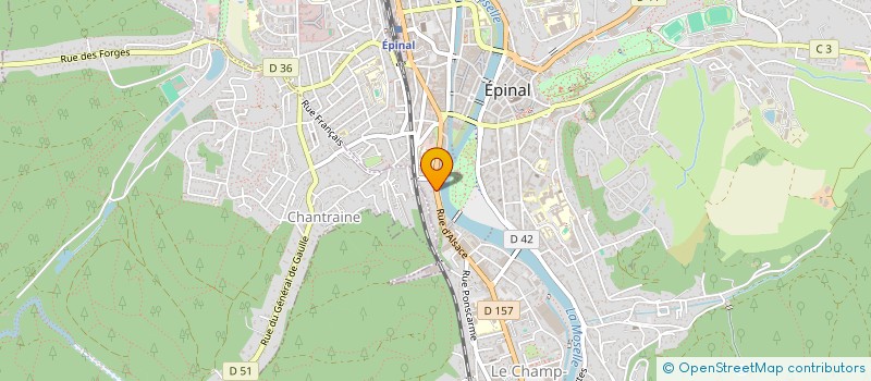 localisation de l'entreprise EVODENT à EPINAL