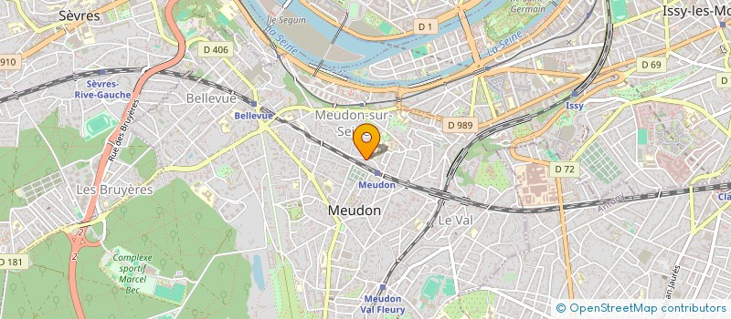 localisation de l'entreprise EVODIA CONSULTING  MEUDON