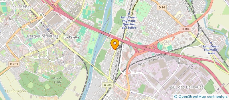 localisation de l'entreprise EVODIAG à ERAGNY