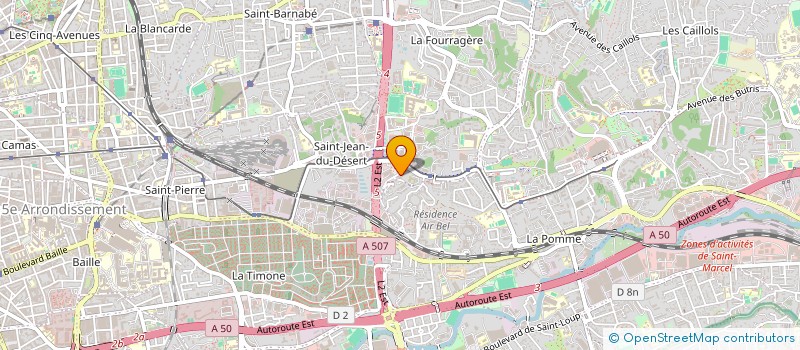 localisation de l'entreprise EVODX à MARSEILLE