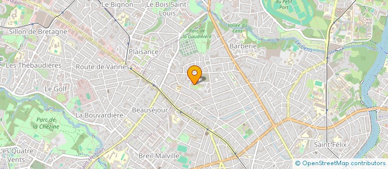 localisation de l'entreprise EVOE à NANTES