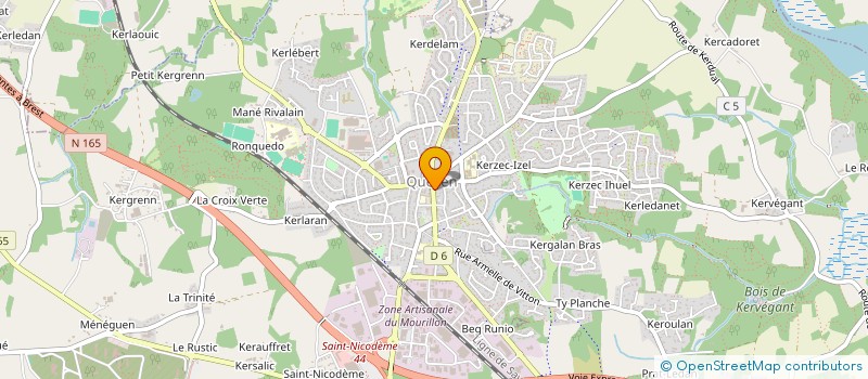 localisation de l'entreprise EVOG à QUEVEN