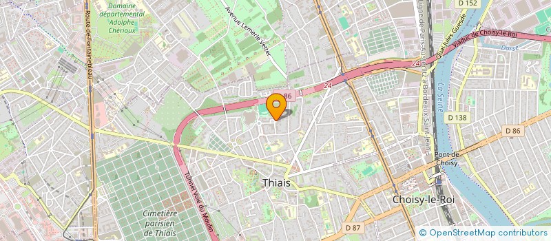 localisation de l'entreprise EVOH à THIAIS