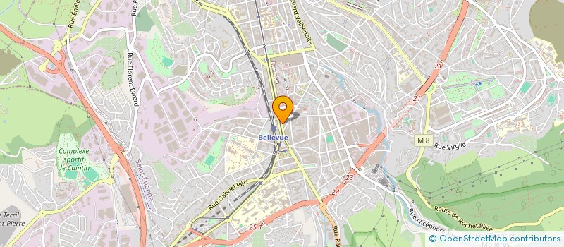 localisation de l'entreprise EVOKA  SAINT-ETIENNE