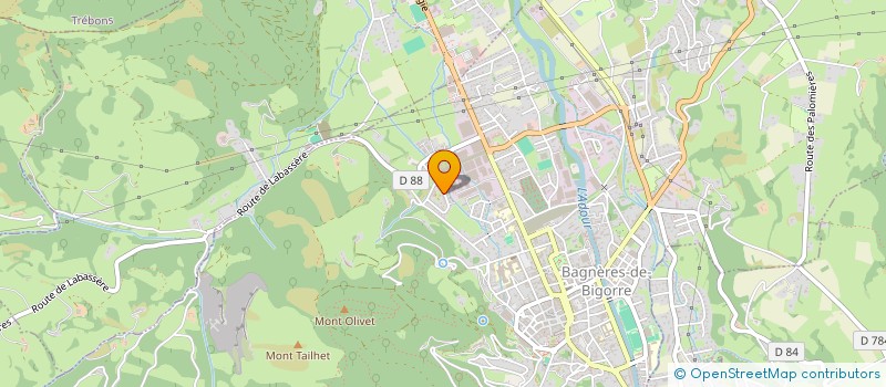 localisation de l'entreprise EVOKATE GAMING  BAGNERES-DE-BIGORRE