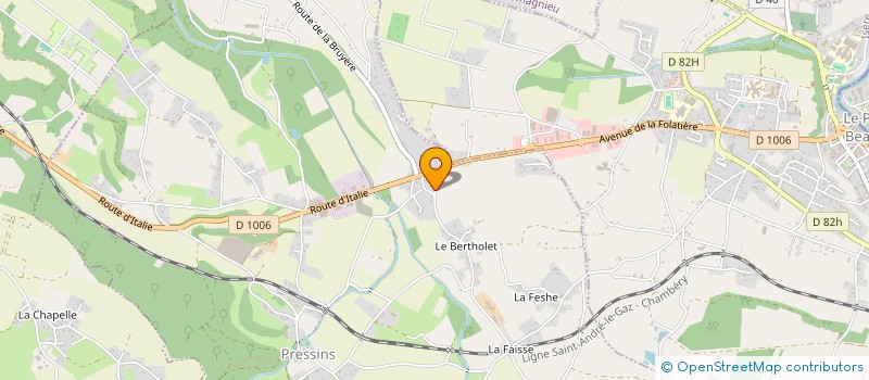 localisation de l'entreprise EVOL ENERGIE  PRESSINS