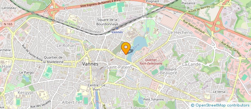 localisation de l'entreprise EVOL PRODUCTION à VANNES