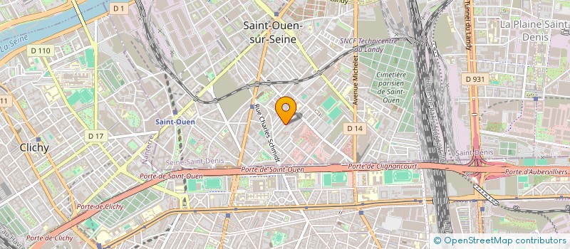 localisation de l'entreprise EVOL STUDIOS à SAINT-OUEN-SUR-SEINE