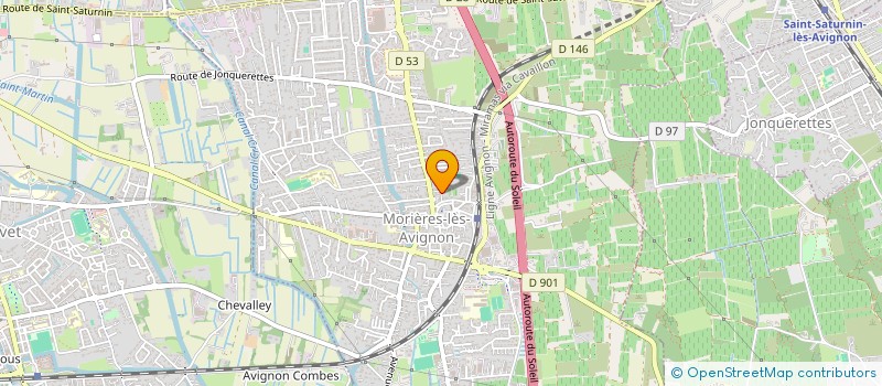 localisation de l'entreprise EVOLAIR  MORIERES-LES-AVIGNON