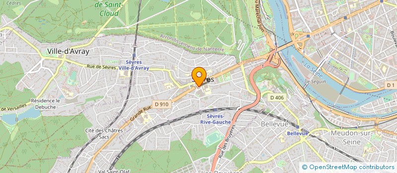localisation de l'entreprise EVOLERIS à SEVRES