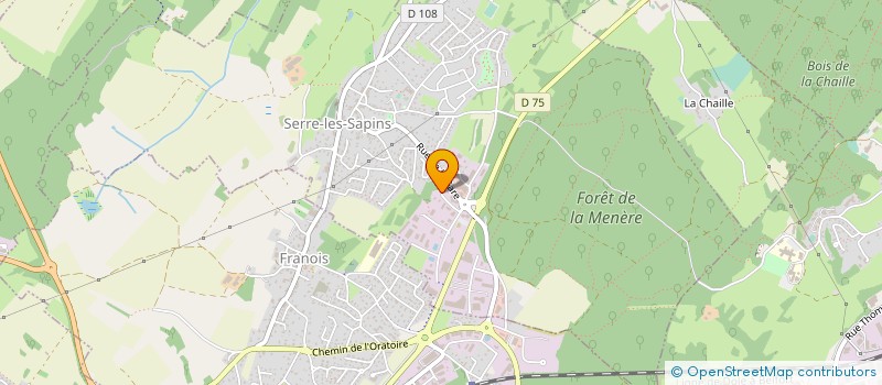 localisation de l'entreprise EVOLI à SERRE-LES-SAPINS