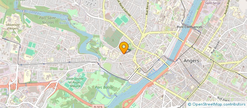 localisation de l'entreprise EVOLIA à ANGERS