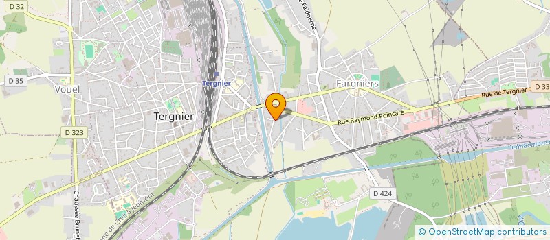 localisation de l'entreprise EVOLIA  TERGNIER