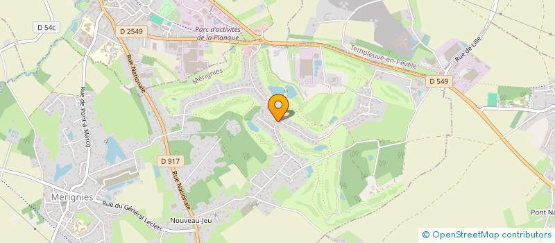 localisation de l'entreprise EVOLIN  MERIGNIES