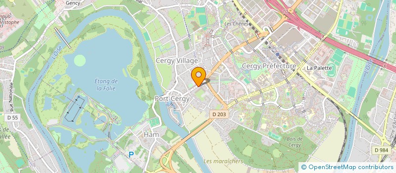 localisation de l'entreprise EVOLINA  CERGY