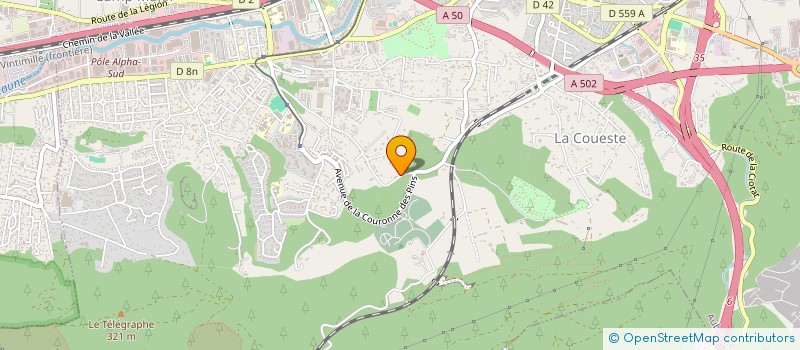 localisation de l'entreprise EVOLIO COMMUNAUTE DU PAYS D'AIX à AUBAGNE