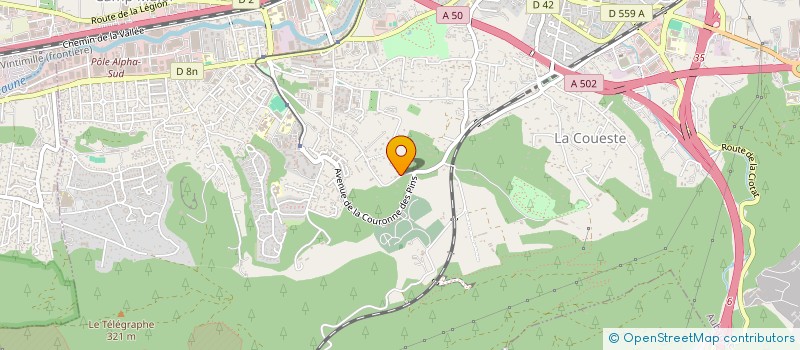 localisation de l'entreprise EVOLIO PAYS D'AUBAGNE ET DE L'ETOILE (P.A.E) à AUBAGNE