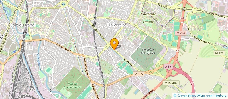 localisation de l'entreprise EVOLIST à DIJON