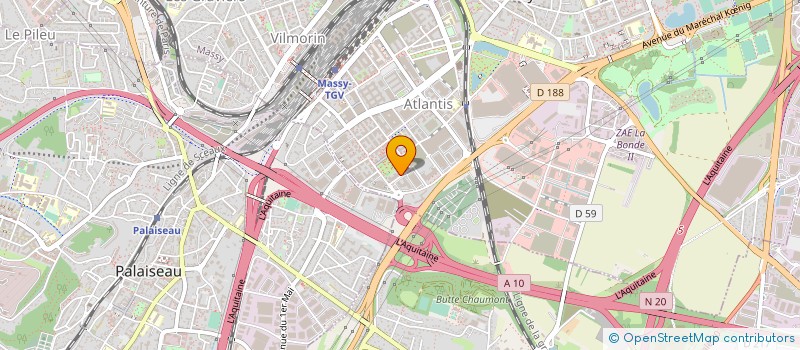 localisation de l'entreprise EVOLIUM SAS à MASSY