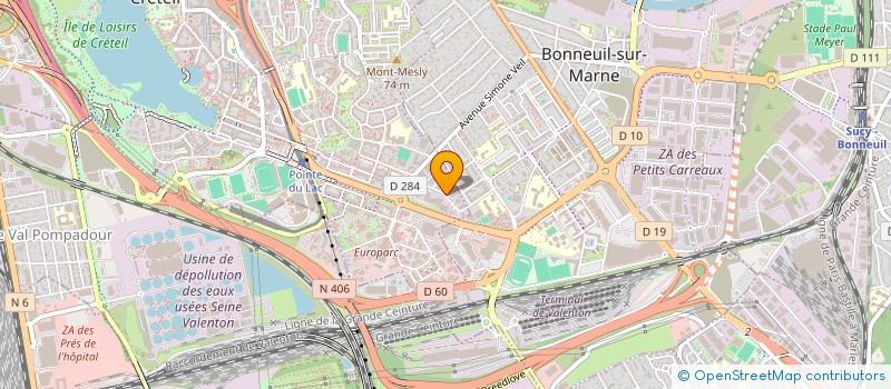 localisation de l'entreprise EVOLSOFT  CRETEIL