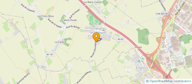localisation de l'entreprise EVOLSYS à ENNETIERES-EN-WEPPES