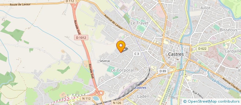 localisation de l'entreprise EVOLTA  CASTRES