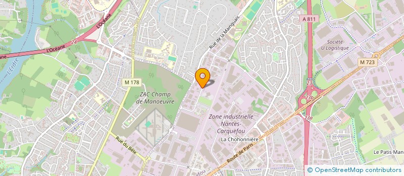 localisation de l'entreprise EVOLU'SAP à CARQUEFOU