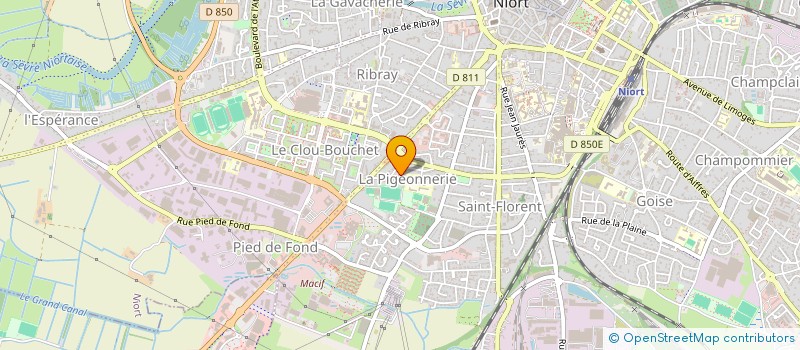localisation de l'entreprise EVOLU'SONS à NIORT