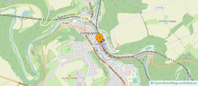 localisation de l'entreprise EVOLU' TIF  LONGUYON