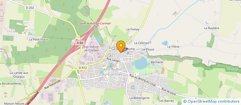 localisation de l'entreprise EVOLU'TIF  SAINT-AUBIN-DU-CORMIER