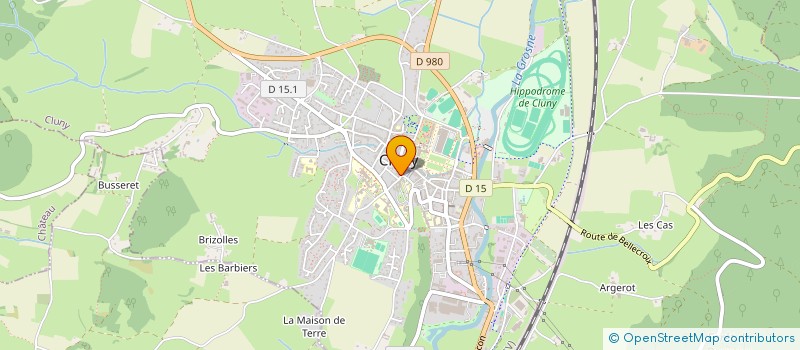 localisation de l'entreprise EVOLUAL  CLUNY