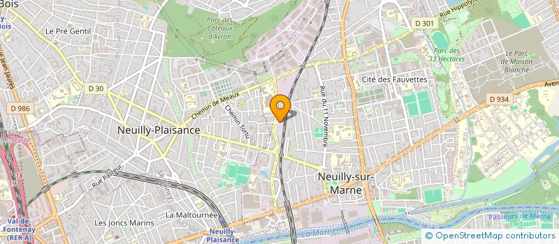 localisation de l'entreprise EVOLUANS à NEUILLY-SUR-MARNE