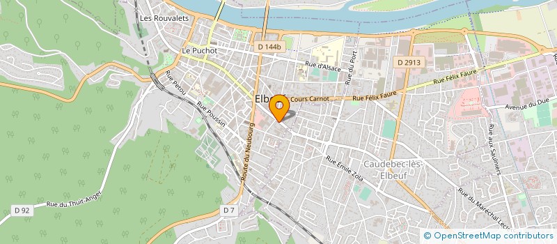 localisation de l'entreprise EVOLUBAT à ELBEUF