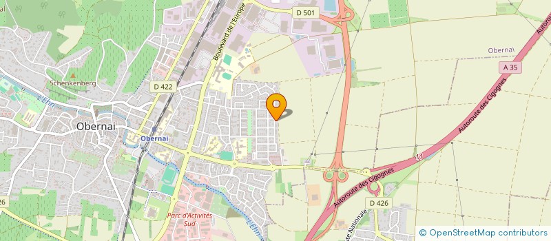 localisation de l'entreprise EVOLUBEE  OBERNAI