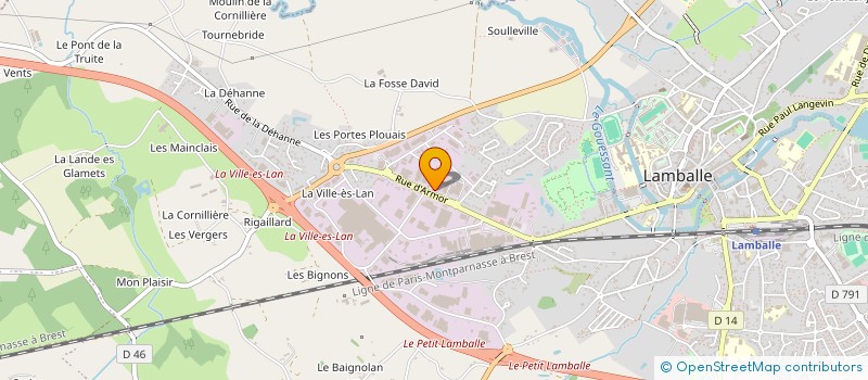 localisation de l'entreprise EVOLUDEM à LAMBALLE-ARMOR