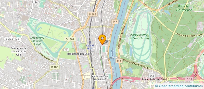 localisation de l'entreprise EVOLUDENTS à SAINT-CLOUD