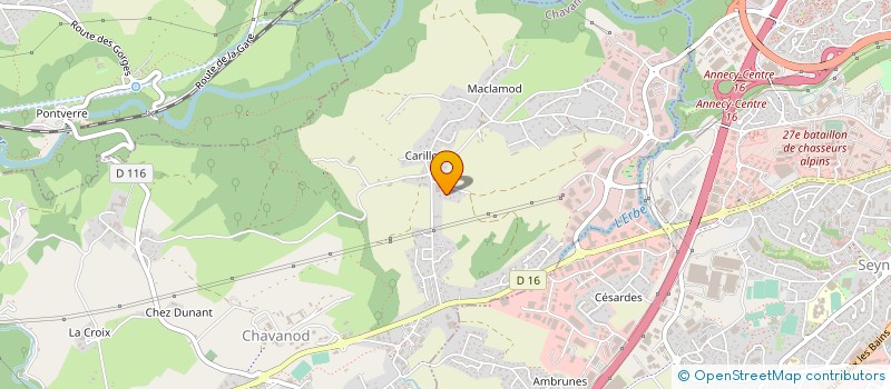 localisation de l'entreprise EVOLUDYS  CHAVANOD