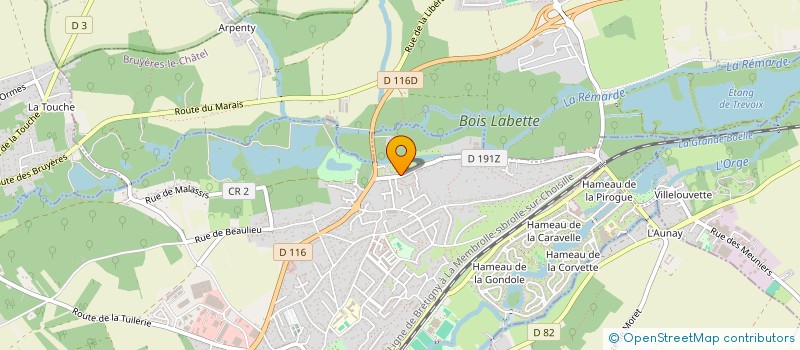 localisation de l'entreprise EVOLUE  BREUILLET