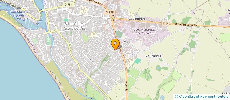 localisation de l'entreprise EVOLUENCES RH CONSULT  SAINT-GILLES-CROIX-DE-VIE